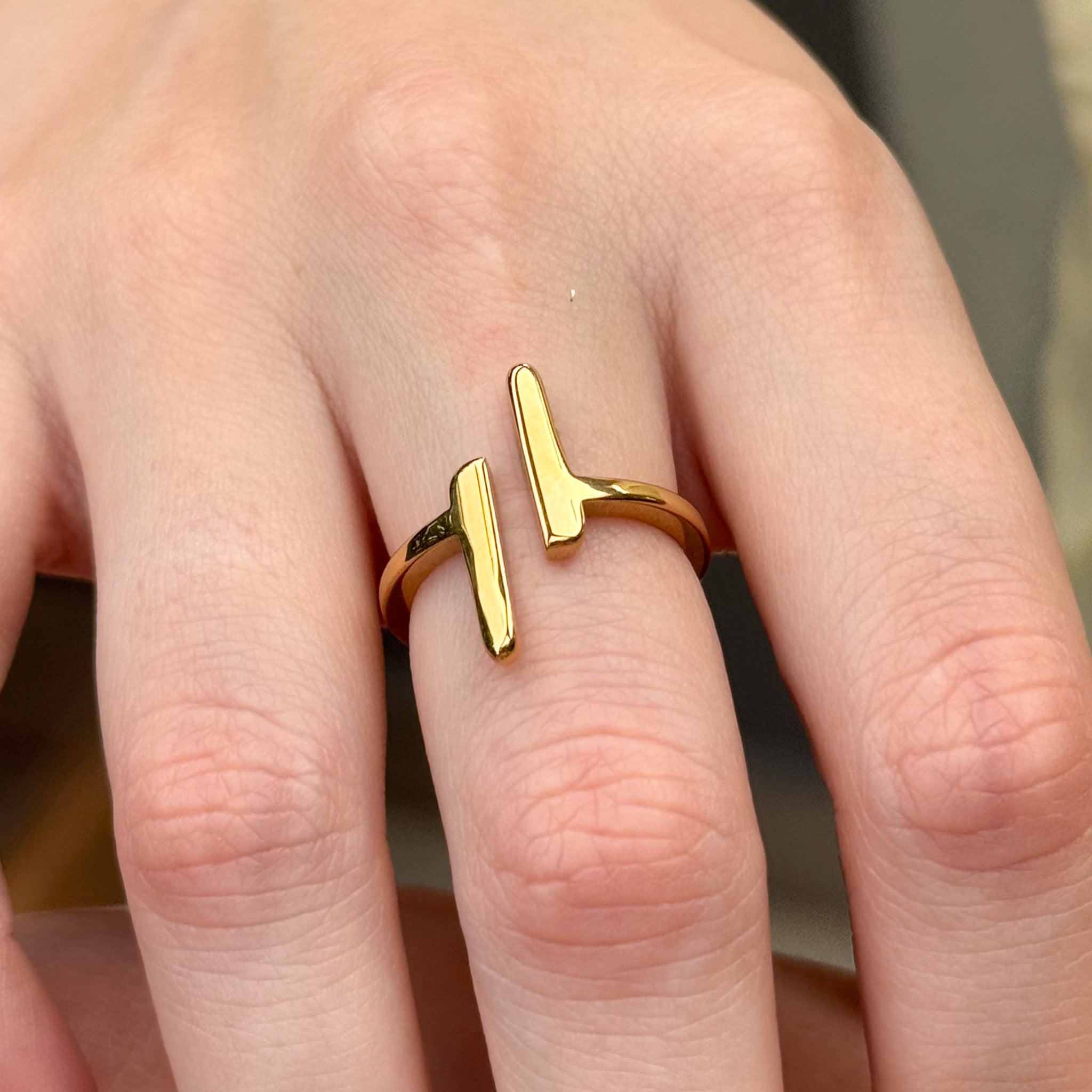 Anel Palermo Banhado em Ouro 18k
