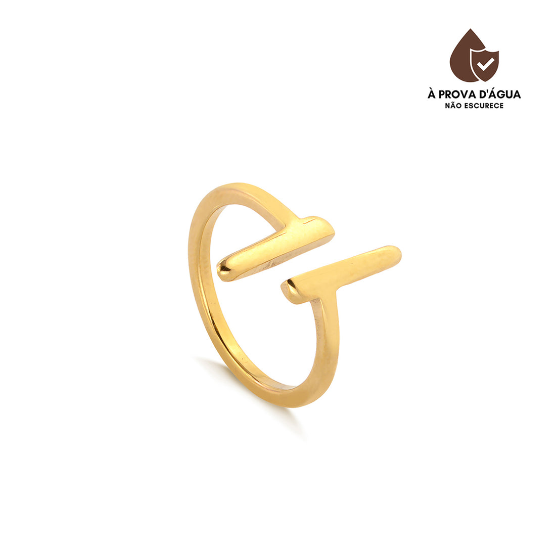 Anel Palermo Banhado em Ouro 18k
