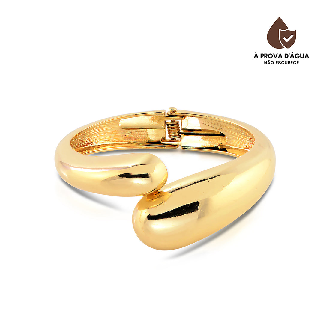 Bracelete Gota Bold Banhado em Ouro 18k