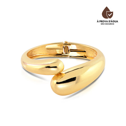 Bracelete Gota Bold Banhado em Ouro 18k
