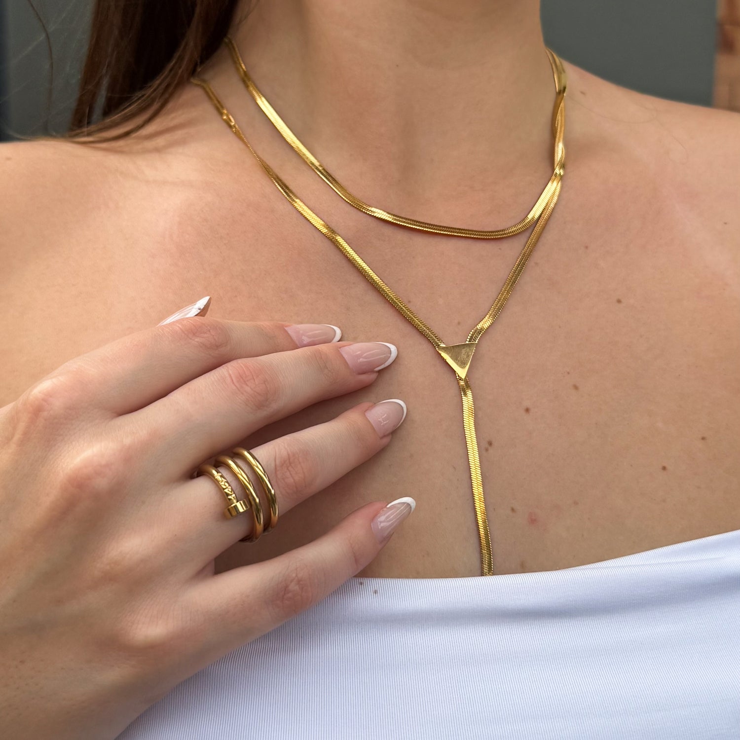 Anel Twister Banhado em Ouro 18k