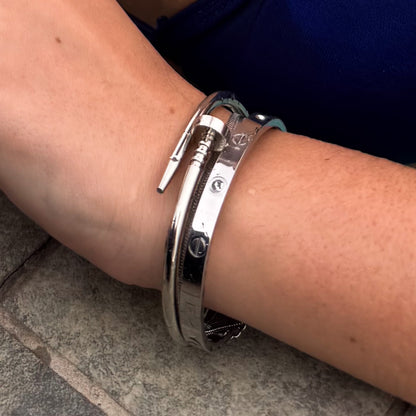 Bracelete Pedras de Glamour Banhado em Prata
