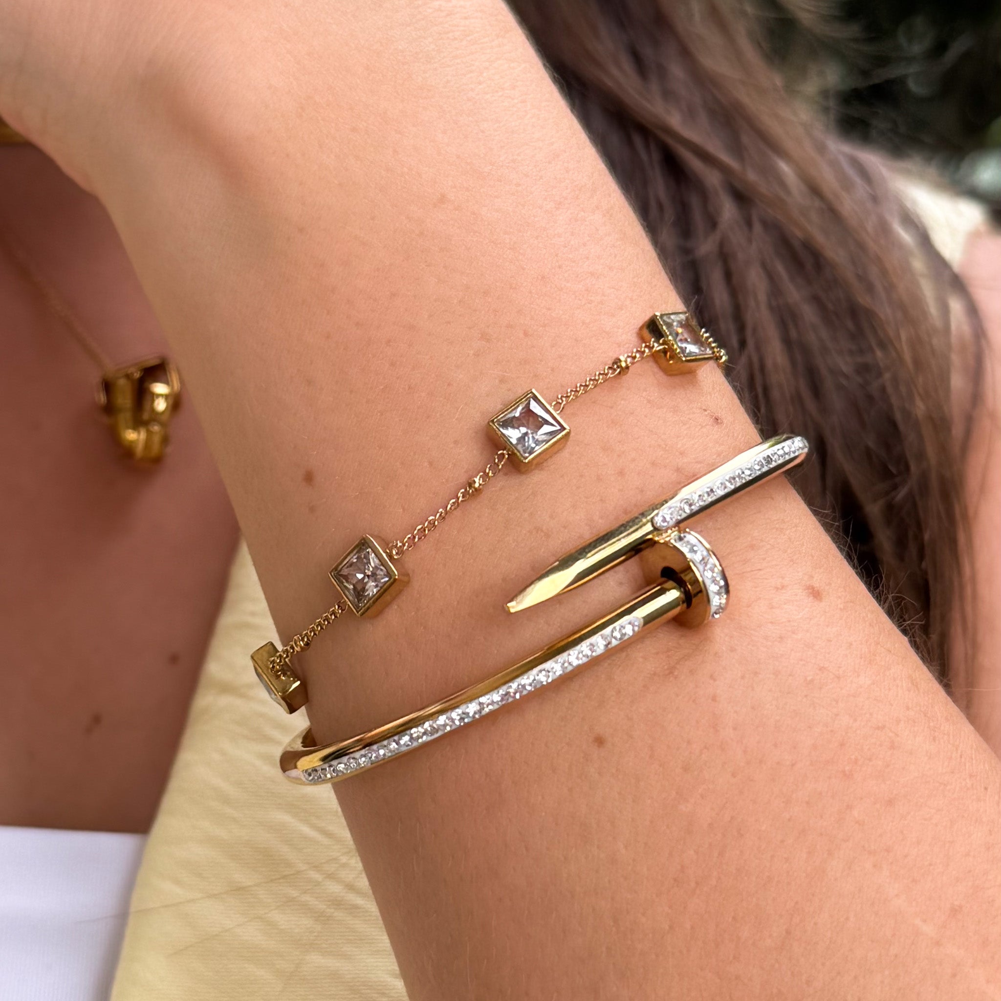 Pulseira Cristarelli Banhado em Ouro 18k