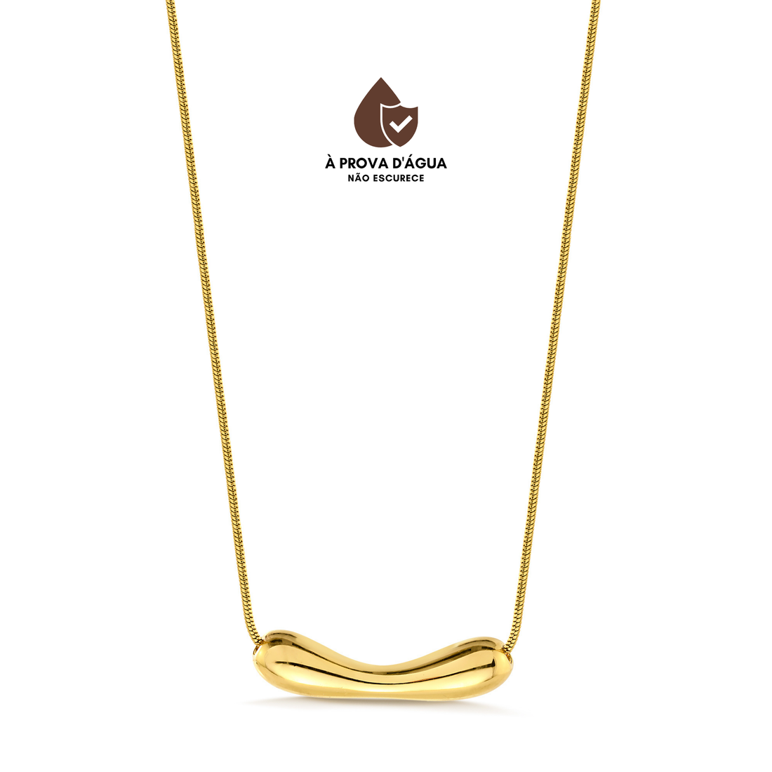 Colar Elegante Banhado A Ouro 18k