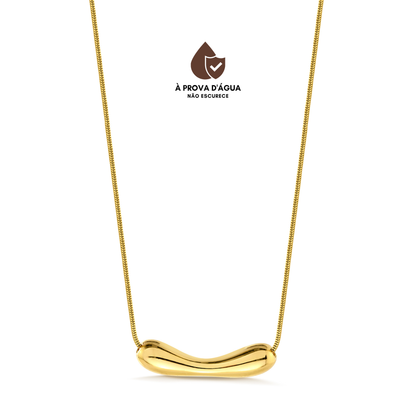 Colar Elegante Banhado A Ouro 18k