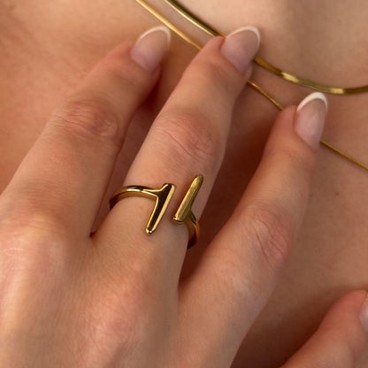 Anel Palermo Banhado em Ouro 18k