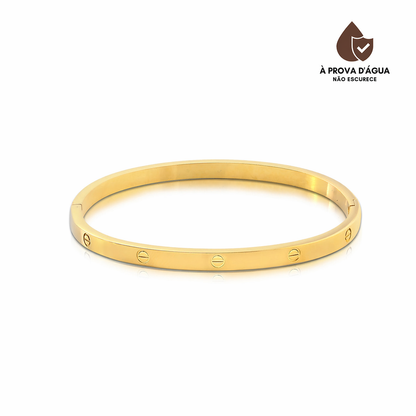 Bracelete Glamour Slim Banhado em Ouro 18k
