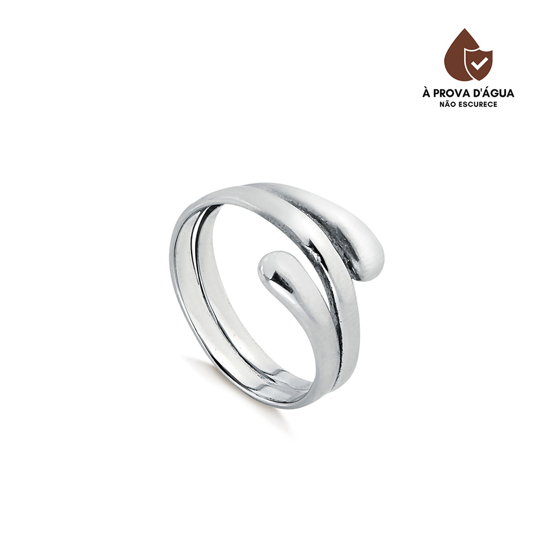 Anel Imperial Banhado em Prata