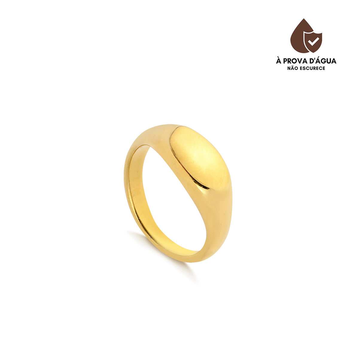 Anel Minimalista Banhado em Ouro 18k